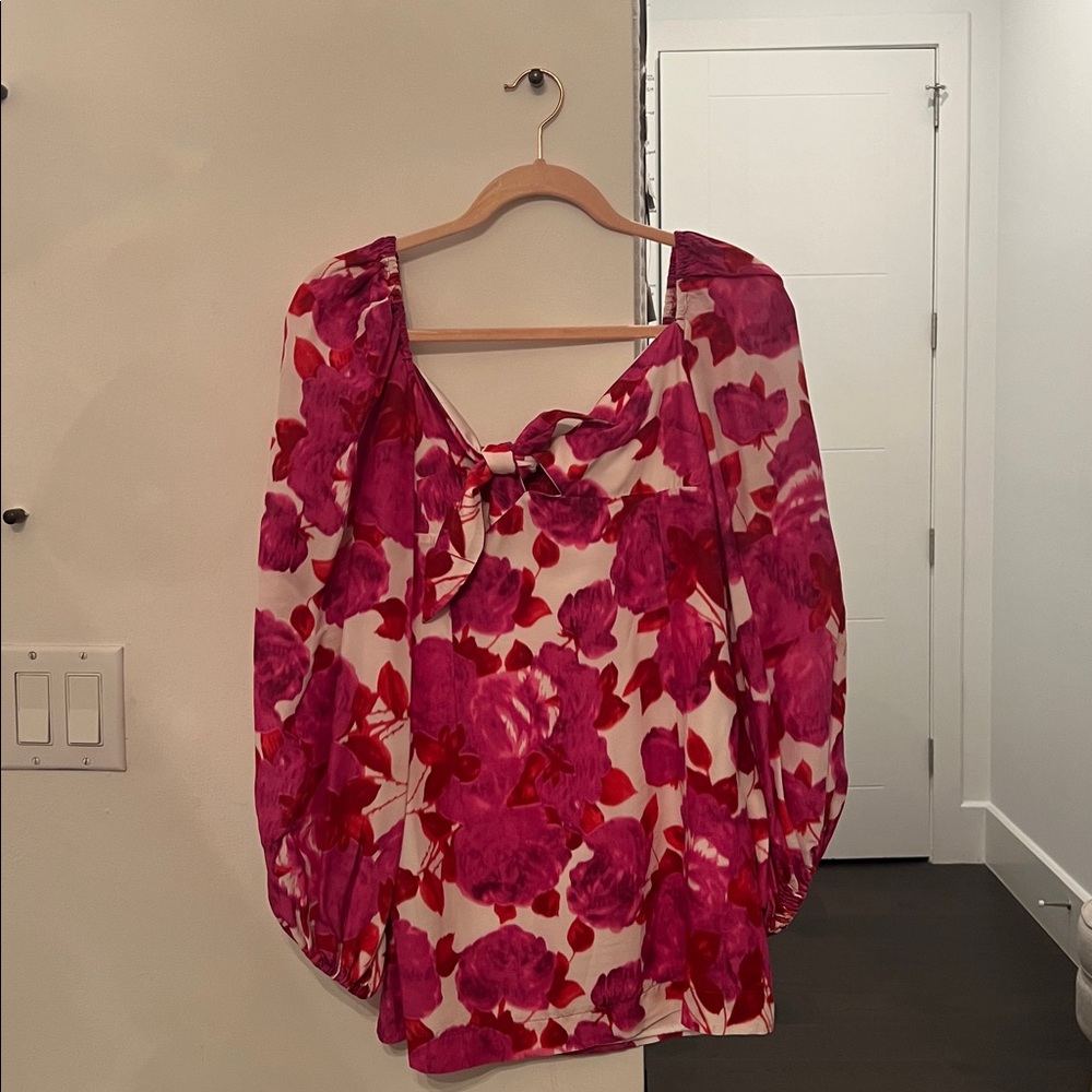 Alice McCall Pink and Red Floral Top